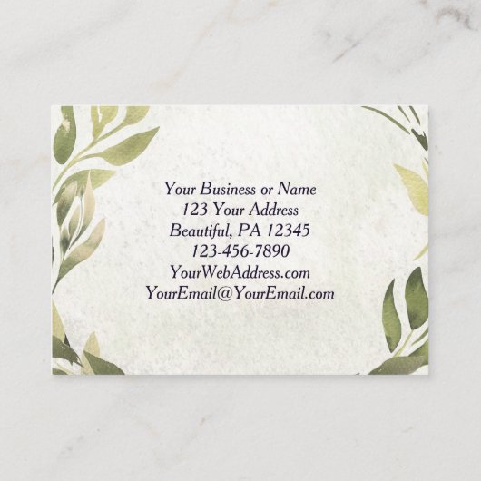 Ephesianen 2:8 Op Grace heb je gered Visitekaartje (Achterkant)