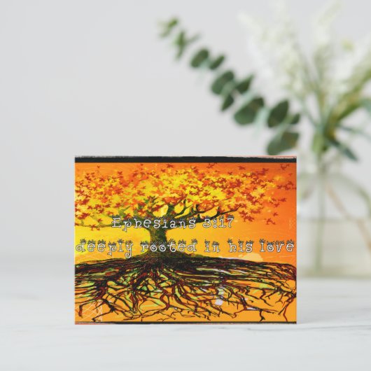 Ephesianen 3:17 briefkaart (Staand voorkant)