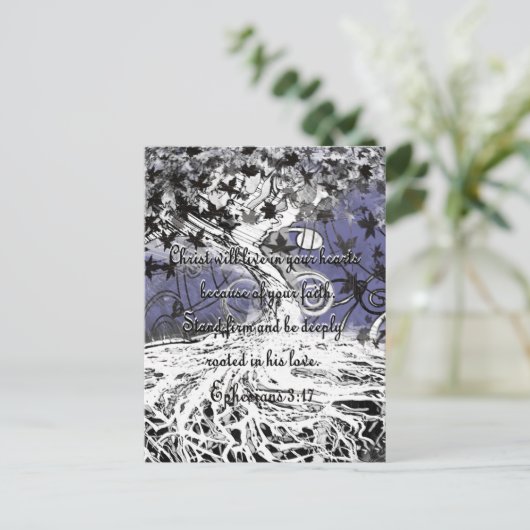 Ephesianen 3:17 briefkaart (Staand voorkant)