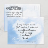 Ephesianen 3:18 Hoe breed en diep is de liefde van Briefkaart (Voorkant / Achterkant)