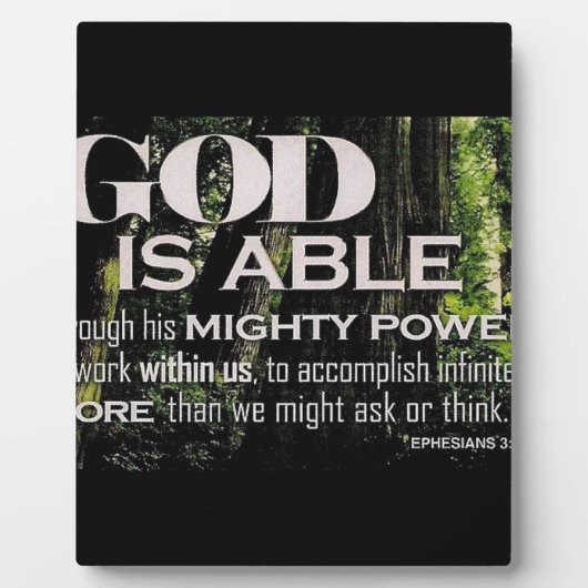 Ephesianen 3:20 fotoplaat (Voorkant)