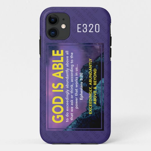 Ephesianen 3:20 | GOD IS CHRISTELIJK PAARS Case-Mate iPhone Case (Achterkant)