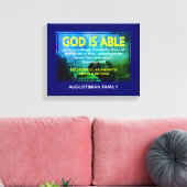 Ephesianen 3:20 | GOD IS IN STAAT Canvas Afdruk (Insitu (Woonkamer))