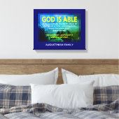 Ephesianen 3:20 | GOD IS IN STAAT Canvas Afdruk (Insitu (Slaapkamer))