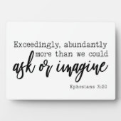 Ephesianen 3:20. Meer gebarentaal Fotoplaat (voorkant)