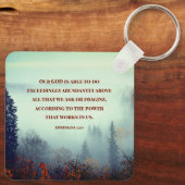 Ephesianen, 3:20 Ons GOD is mogelijk... Bergbos Sleutelhanger (Achterkant)