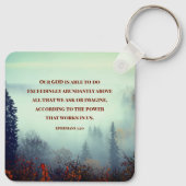Ephesianen, 3:20 Ons GOD is mogelijk... Bergbos Sleutelhanger (Achterkant)