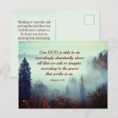 Ephesianen, 3:20 Ons GOD is mogelijk... Herfst For Briefkaart (Voorkant / Achterkant)