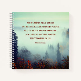 Ephesianen, 3:20 Ons GOD is mogelijk... Herfst For Notitieboek