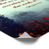 Ephesianen, 3:20 Ons GOD is mogelijk... Herfst For Poster (Hoek)