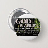 Ephesianen 3:20 ronde button 5,7 cm (Voorkant /achterkant)