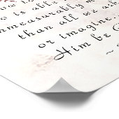 Ephesianen 3:20 voor hem die meer kan doen poster (Hoek)