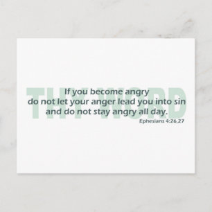 Ephesianen 4: 26-27 briefkaart