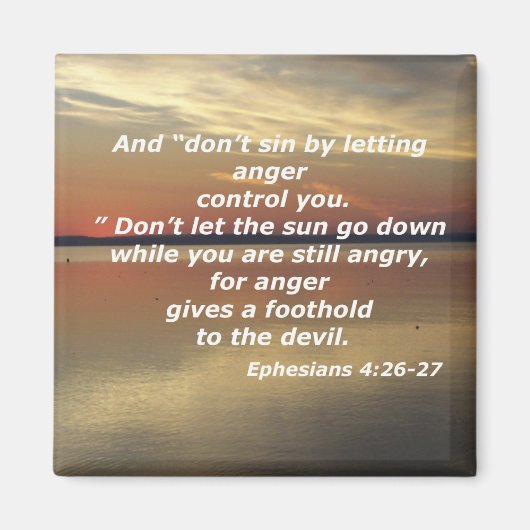 Ephesianen 4:26-27 magneet (Voorkant)