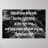 Ephesianen 4:29 poster (Voorkant)