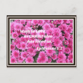 Ephesianen 5:2 Loop uit liefde zoals Christus ook  Feestdagenkaart (Voorkant)