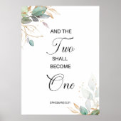 Ephesianen 5:31 Twee worden één Poster (Voorkant)