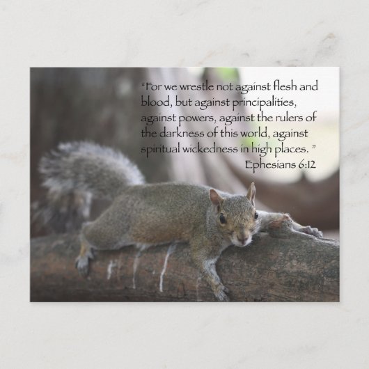 Ephesianen 6:12 Briefkaart (Voorkant)