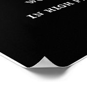 Ephesianen 6:12 Want we worstelen niet tegen vlees Poster (Hoek)