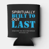 Ephesianen 6 GEBOUWD TOT HET LAATSTE Christelijk Blikjeskoeler (Achterkant)