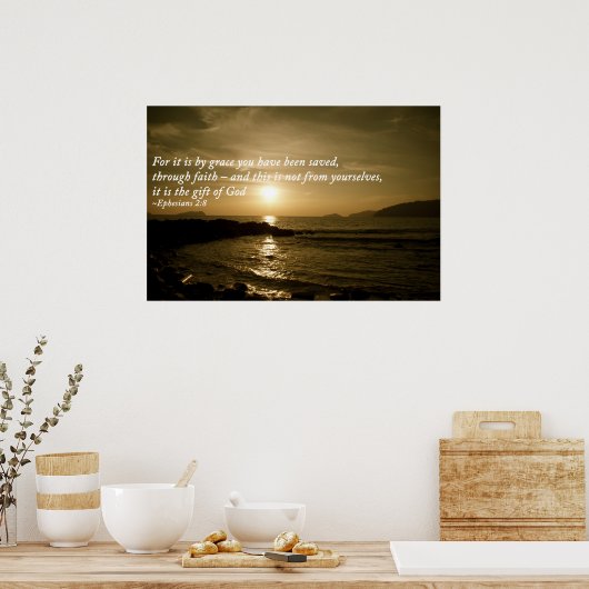 Ephesians2-8.jpg Poster (Keuken)
