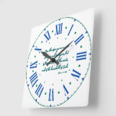 Ephesians 2:19 KJV Bijbel Verse II Roman Numeral Vierkante Klok (Hoek)