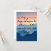 Ephesians 2:19 KJV Bijbel Verse Pic Flat Greeting Kaart (Voorkant / Achterkant in situ)