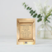 Ephesians 2:8-9 KJV-kaarten Visitekaartje (Staand voorkant)