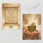 Ephesians 2:8-9 KJV-kaarten Visitekaartje (Voorkant / Achterkant)