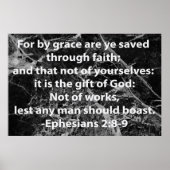 Ephesians 2:8-9 poster (Voorkant)