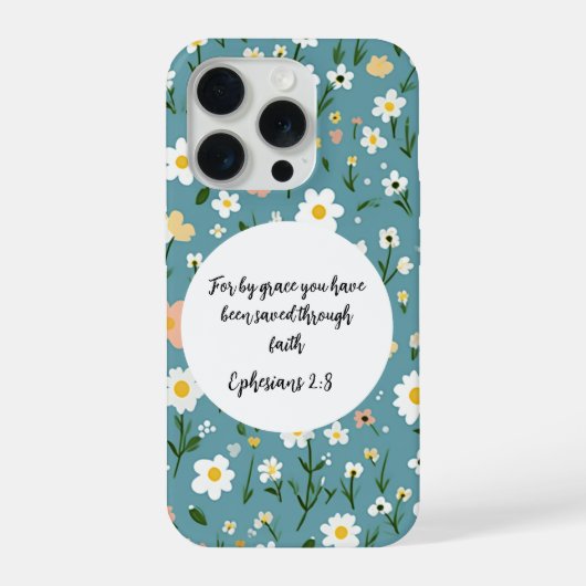 Ephesians 2:8 Christian iPhone 15 Pro Case iPhone Hoesje (Achterkant)