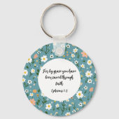 Ephesians 2:8 Christian keychain (Voorkant)