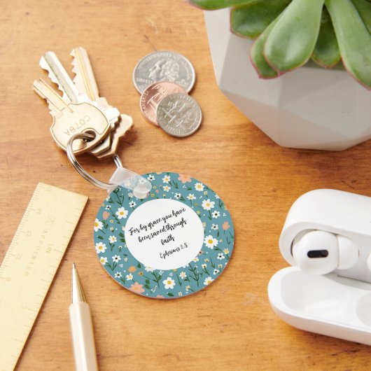 Ephesians 2:8 Christian keychain (Bureau)