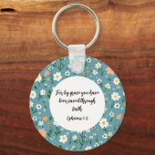 Ephesians 2:8 Christian keychain (Voorkant)