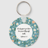 Ephesians 2:8 Christian keychain (Achterkant)