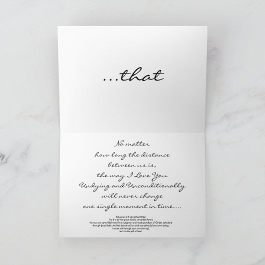 Ephesians 2:8 kaart (Binnen)