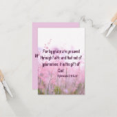 Ephesians 2:8 KJV Bijbelscriptie Pic Greeting Kaart (Voorkant / Achterkant in situ)