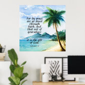 Ephesians 2:8 poster (Thuiskantoor)