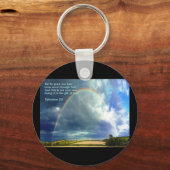 Ephesians 2:8 Regenboog Sleutelhanger (Voorkant)