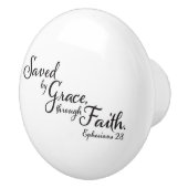 Ephesians 2:8 Voor door genade bent u gered Keramische Knop (Rechts)