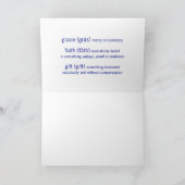 Ephesians 2:8 Wenskaart Kaart (Binnen)