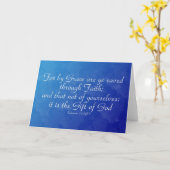 Ephesians 2:8 Wenskaart Kaart (Gele Bloem)