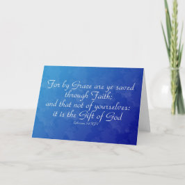 Ephesians 2:8 Wenskaart Kaart