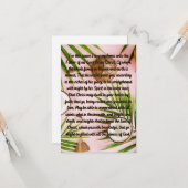 Ephesians 3:14-19 Prayer Flat Wenskaart Kaart (Voorkant / Achterkant in situ)