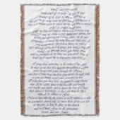 Ephesians 3:16-21 Prayer Throw Blanket Deken (Voorkant Verticaal)
