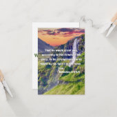 Ephesians 3:16 KJV Bijbel Verse Pic Flat Greeting Kaart (Voorkant / Achterkant in situ)