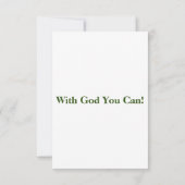 Ephesians 3:16 KJV Bijbel Verse Pic Flat Greeting Kaart (Achterkant)