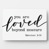 Ephesians 3:19 U bent meer dan maataanduiding Fotoplaat (voorkant)