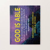 EPHESIANS 3:20 God is buitengewoon Christelijk Legpuzzel (Verticaal)