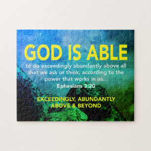 EPHESIANS 3:20 God is in staat om overweldigend BL Legpuzzel